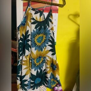 Flowery Strap Dress Size X-Large